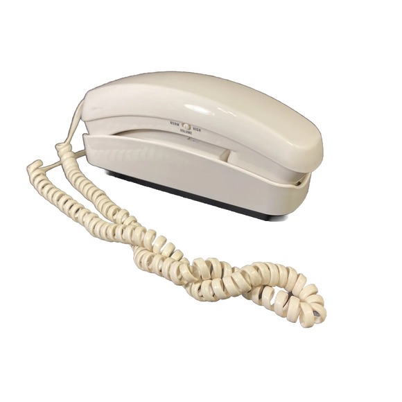 Radio Shack Presidian‎ Trim Phone White Corded No AC Power Required Vintage - Picture 1 of 5